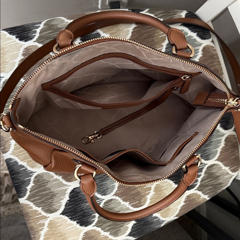 Michael Kors Tan Leather Satchel - Picture 5 of 8